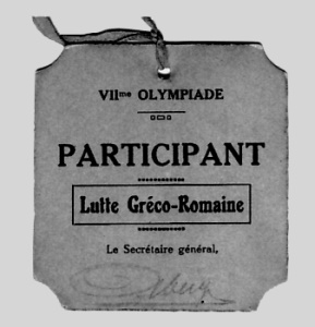 olympic games badge 1920