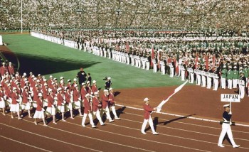 1964 olympic tokyo games ceremony opening participating countries team count museum