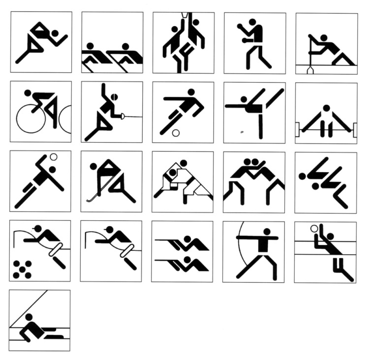pictograms olympic games 1972 Munich