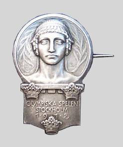 olympic games stockholm 1912 badge
