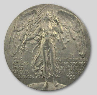 participant medal olympic games 1908 london