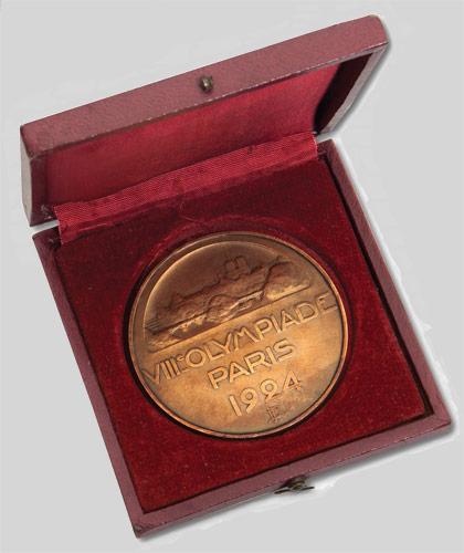 participation medal olympic games 1924 paris