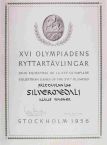 olympic games  winner diploma 1956 Stockholm