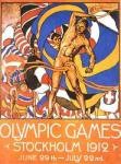 olympic games  poster 1912 Stockhom